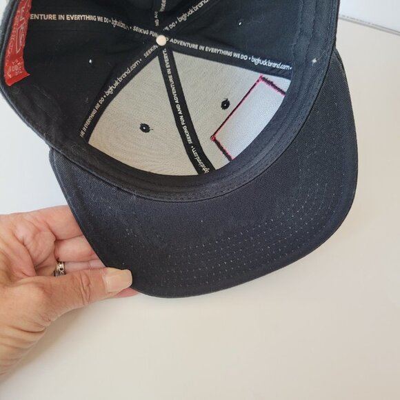 Big Truck Hat Snap Back Black & Pink Women's Flat Bill Trucker Hat - Picture 7 of 7